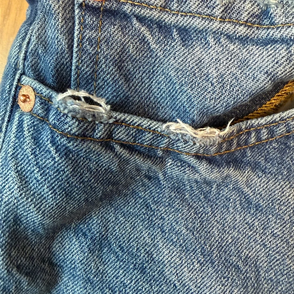 American Eagle Slim Straight Easy Flex Jeans 34x34 Distressed